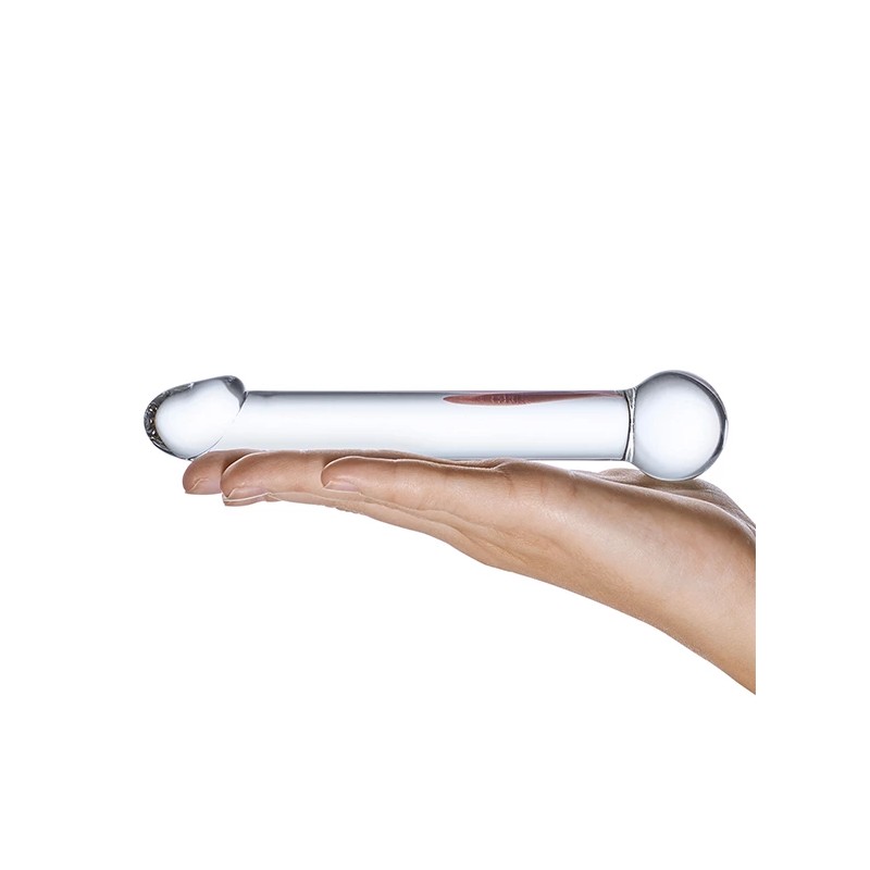 Szklane dildo - Glas Realistic Head